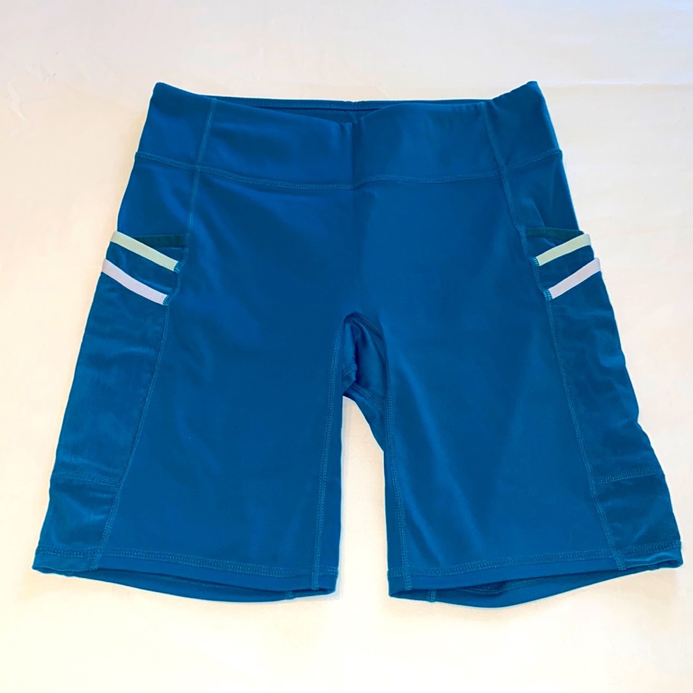 Fabletics Blue Bike Shorts